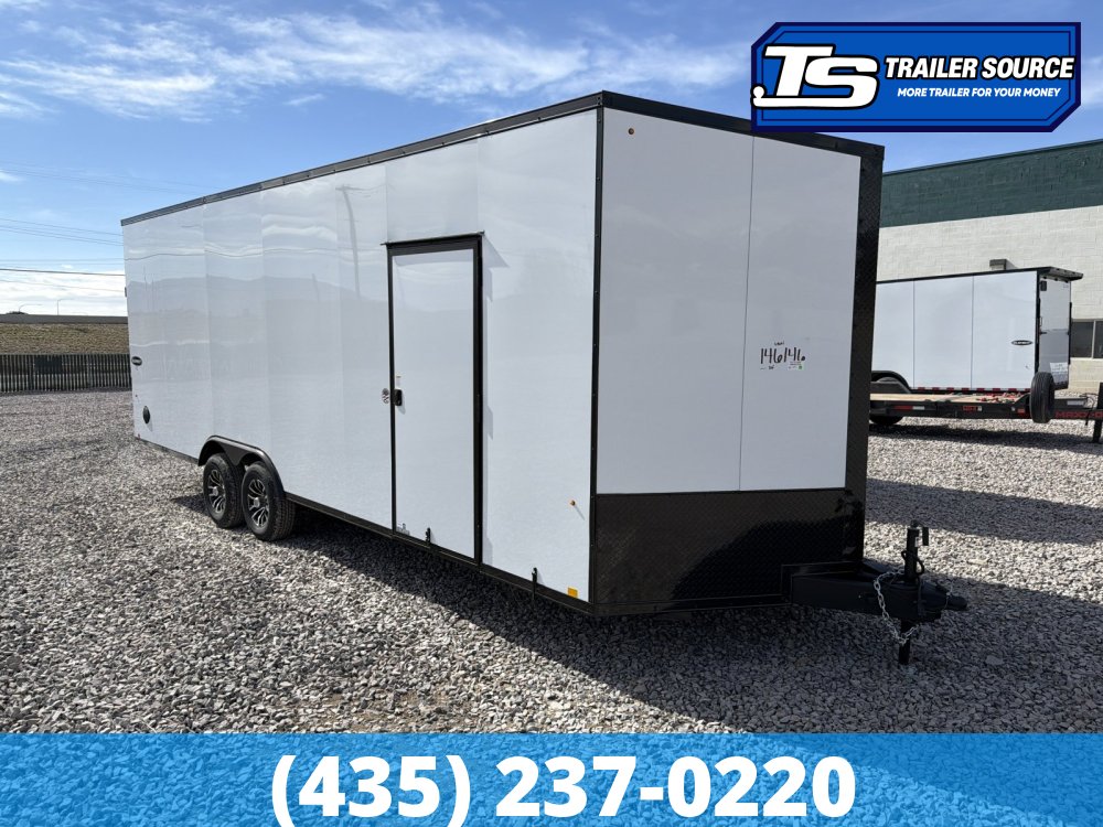 8.5x24 Look Element SE Enclosed Cargo Trailer - 7'6" Interior - 10K GVWR - .080 PolyCor, Alloy Wheels, Black Out Package, Drive Over Wheel Boxes