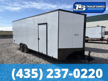 8.5x24 Look Element SE Enclosed Cargo Trailer - 7'6" Interior - 10K GVWR - .080 PolyCor, Alloy Wheels, Black Out Package, Drive Over Wheel Boxes