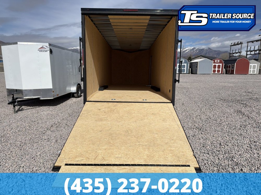 8.5x24 Look Element SE Enclosed Cargo Trailer - 7'6" Interior - 10K GVWR - .080 PolyCor, Alloy Wheels, Black Out Package, Drive Over Wheel Boxes