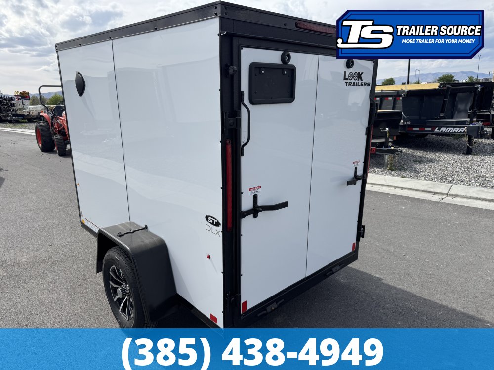 5x8 Look ST DLX Enclosed Cargo Trailer - 5'6" Interior - 3.5K GVWR - .080 PolyCor, Alloy Wheels, Black Out Package
