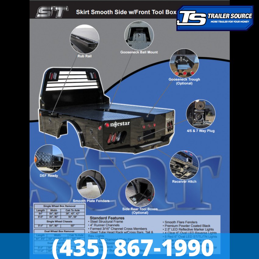 7x9 Norstar ST Skirted Bed Truck Bed-Skirted