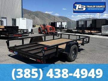 6x12 Sure-Trac Tube Top Utility Trailer - 3.5K GVWR - Ramp Gate
