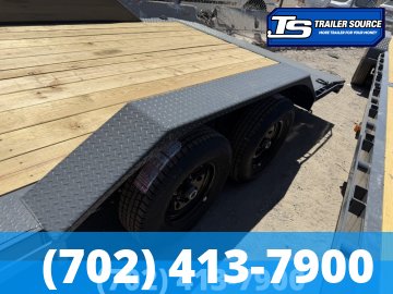 8.5x20 Lamar CC Wide Body w/ Drive Over Fenders Flatbed Car Hauler Trailer - 10K GVWR -