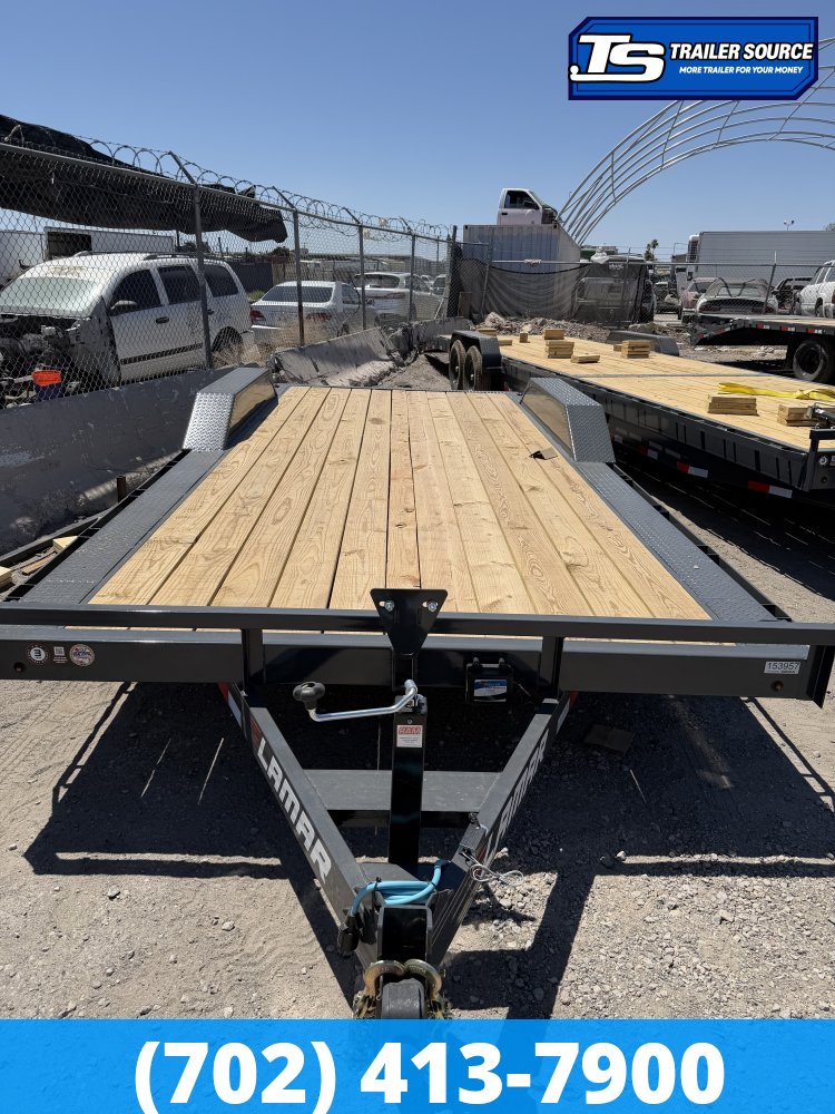 8.5x20 Lamar CC Wide Body w/ Drive Over Fenders Flatbed Car Hauler