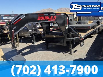 8.5x36 Double A Pro Series GHB Conqur Ramps Gooseneck Equipment Trailer - 25K GVWR - Engineered Beam, Engineered Neck, Pierced Frame