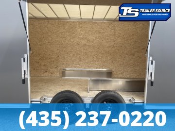 8.5x20 Alcom Aluminum EZ Hauler XLT Auto Trailer - 7'0" Interior - 7K GVWR - .080 PolyCor, Rear Spoiler, Translucent Roof, Ultimate Escape Door