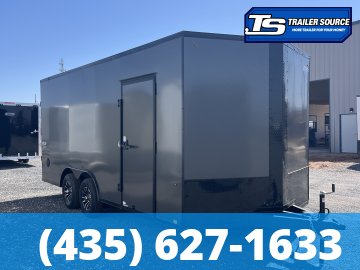 8.5x18 Pace American Outback DLX Enclosed Cargo Trailer - 7'0" Interior - 10K GVWR - .080 PolyCor, Alloy Wheels, Barlock on Door, Black Out Package, D-Rings