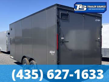 8.5x18 Pace American Outback DLX Enclosed Cargo Trailer - 7'0" Interior - 10K GVWR - .080 PolyCor, Alloy Wheels, Barlock on Door, Black Out Package, D-Rings
