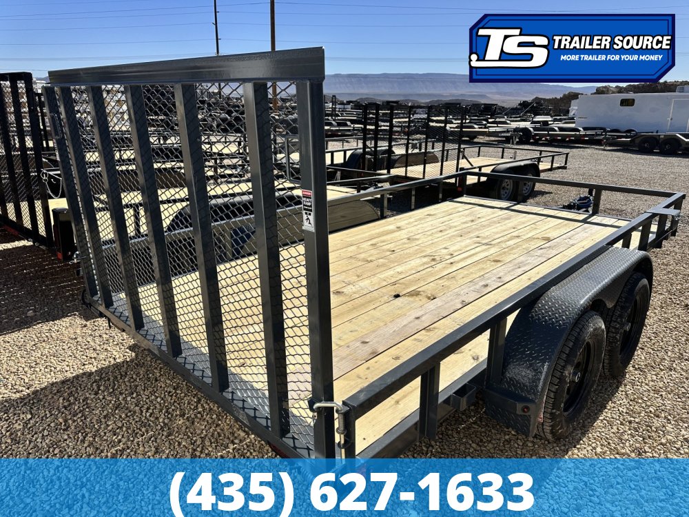 7x16 Lamar UC Tandem Axle Utility Trailer - 7K GVWR -