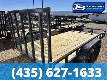 7x16 Lamar UC Tandem Axle Utility Trailer - 7K GVWR -
