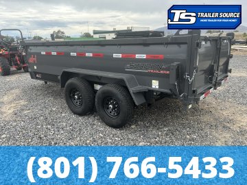 7x14 Horizon LZ7 Dump Trailer - 14K GVWR - 2 Tone Color, Telescopic