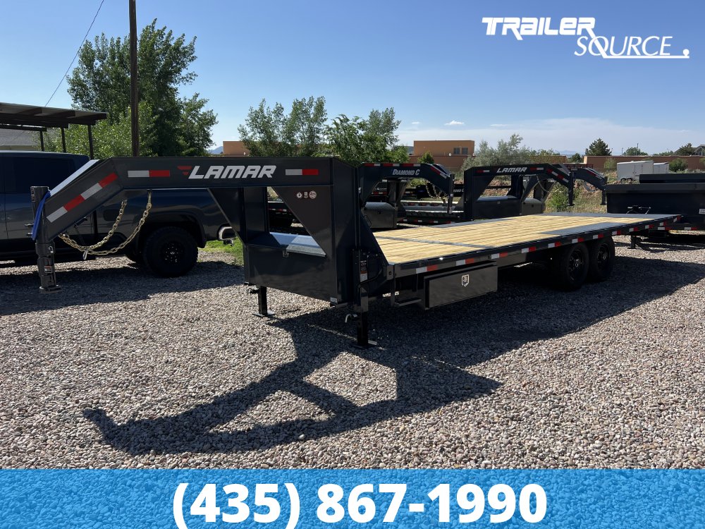 8.5x24 Lamar FA 15K Gooseneck Deckover Tilt