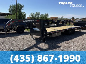 8.5x24 Lamar FA 15K Gooseneck Deckover Tilt