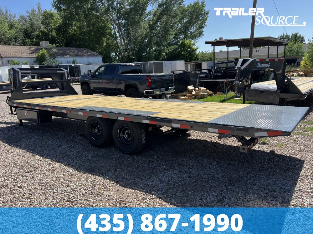 8.5x24 Lamar FA 15K Gooseneck Deckover Tilt