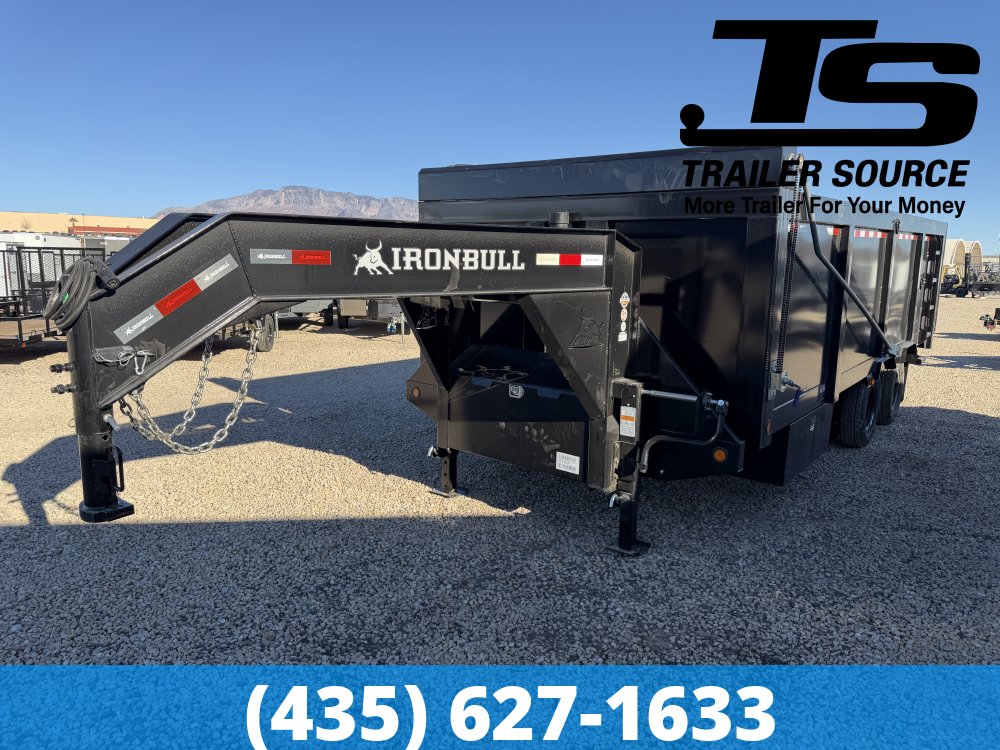 8.5x20 Iron Bull DMG (Frankendump) Gooseneck Tandem Dual Dump