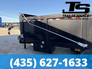 8.5x20 Iron Bull DMG (Frankendump) Gooseneck Tandem Dual Dump Trailer - 48" Sides - 25K GVWR - HDSS Suspension, Telescopic