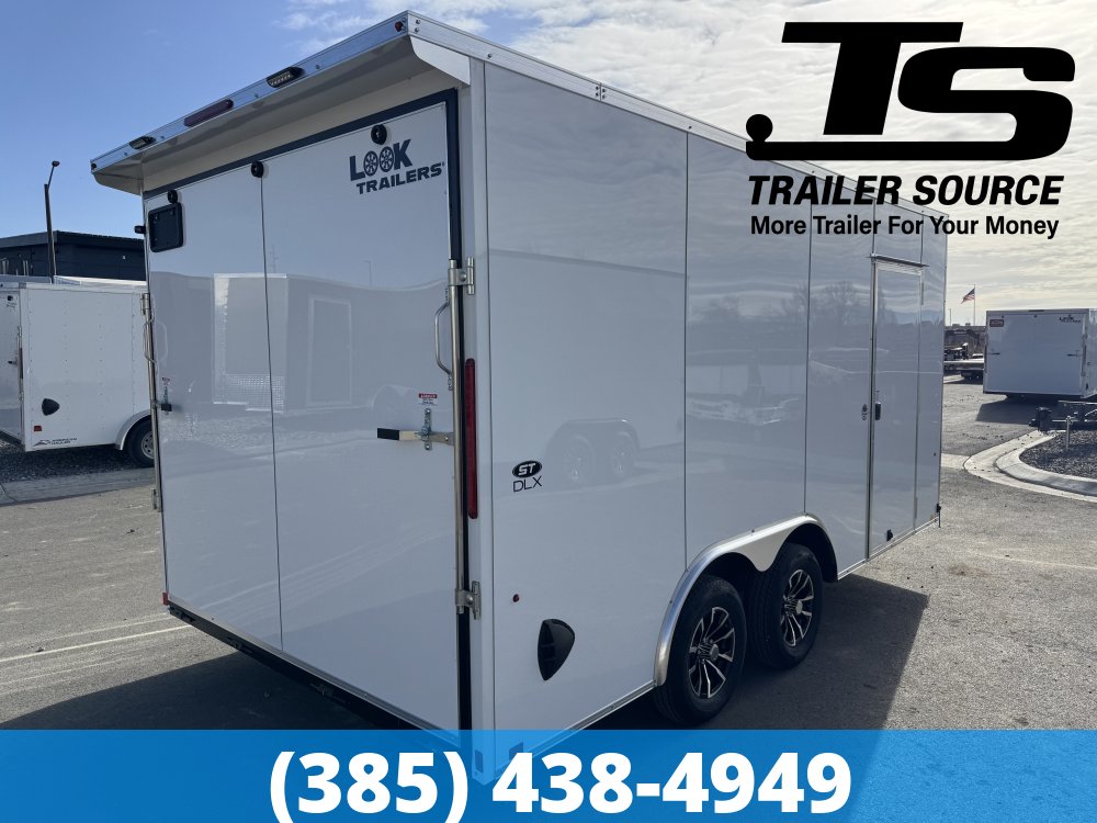 8.5x16 Look ST DLX Enclosed Cargo Trailer - 7'0" Interior - 7K GVWR - .080 PolyCor, Alloy Wheels, Rear Load Lights