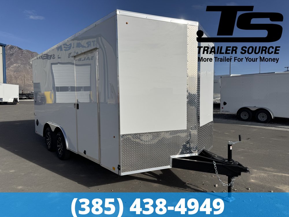8.5x16 Look ST DLX Enclosed Cargo Trailer - 7'0" Interior - 7K GVWR - .080 PolyCor, Alloy Wheels, Rear Load Lights
