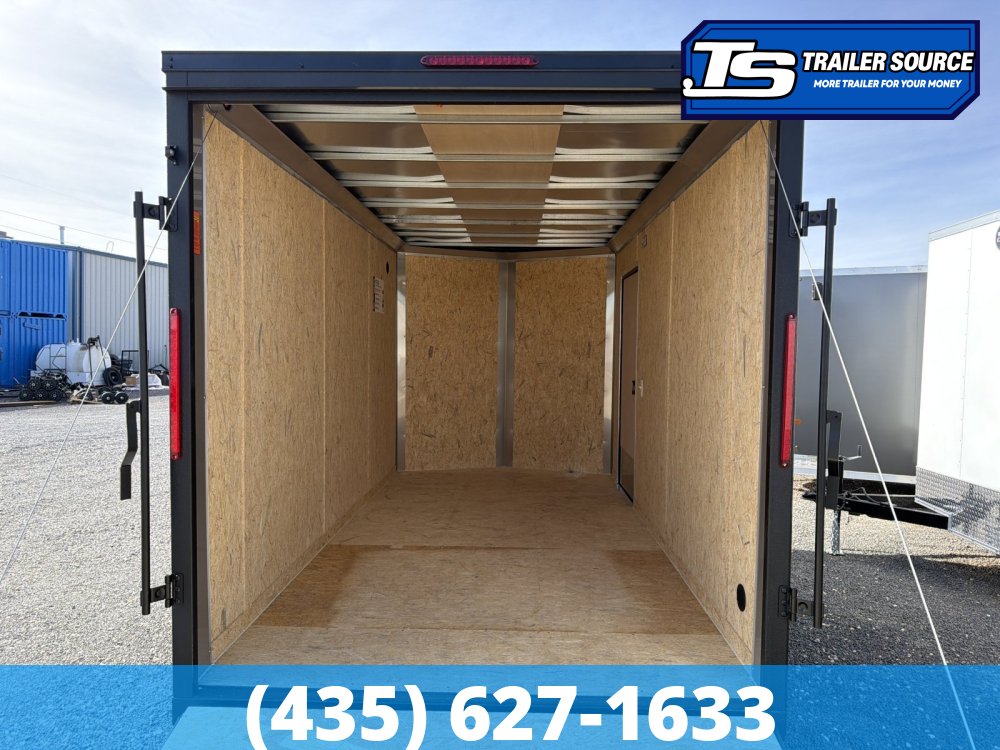 7x14 Look ST DLX Enclosed Cargo Trailer - 7'0" Interior - 7K GVWR - .080 PolyCor, Alloy Wheels, Black Out Package