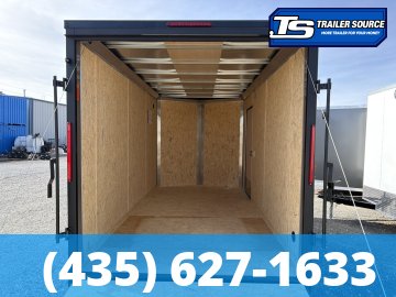 7x14 Look ST DLX Enclosed Cargo Trailer - 7'0" Interior - 7K GVWR - .080 PolyCor, Alloy Wheels, Black Out Package