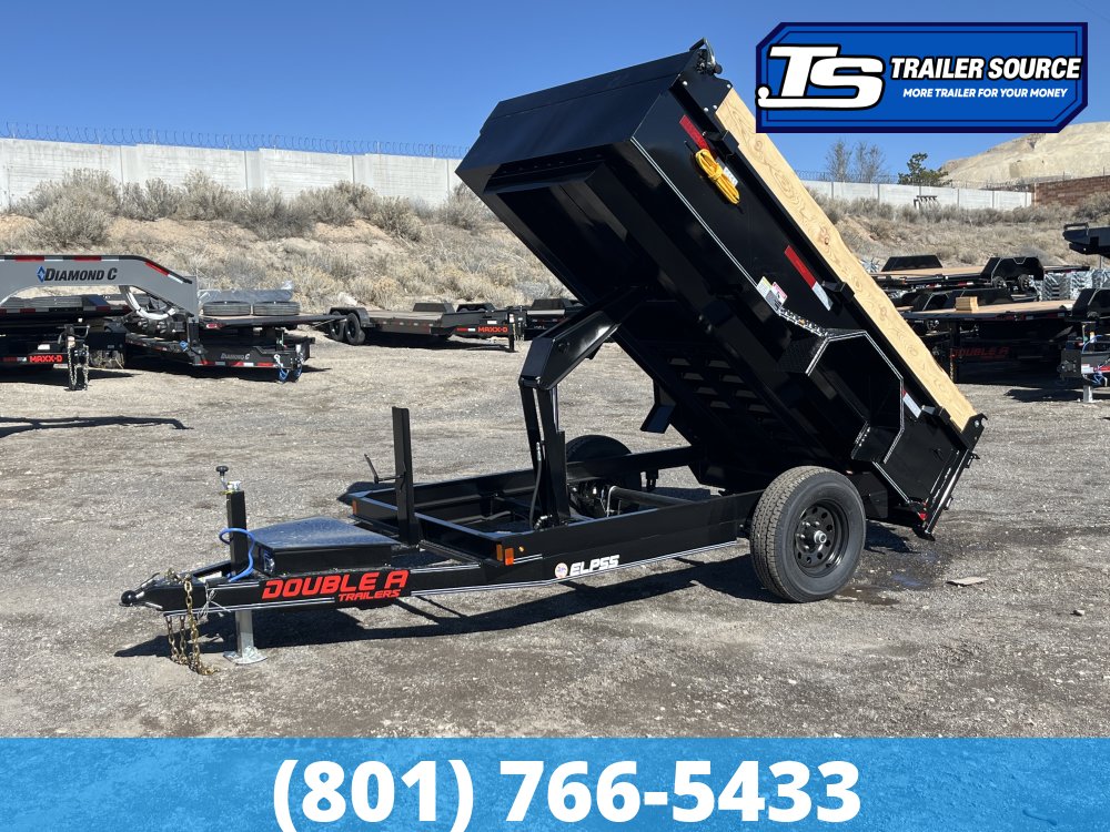 Double A Excel Series ELP 5x10 ft Dump Trailer 24" Sides 5K GVWR