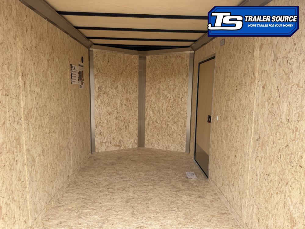 7x12 Look ST DLX Enclosed Cargo Trailer - 7'0" Interior - 7K GVWR - .080 PolyCor, Black Out Package, Rear Spoiler w/ Load Lights