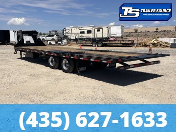 8.5x32 Diamond C FMAX-HDT 212 Gooseneck Hydraulic Dovetail Equipment Trailer - 25.9K GVWR - 18 Ply Tires, 2-Speed Jack, ABS Brakes, Aluminum Outer Wheels