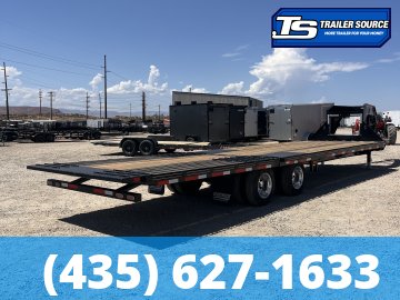 8.5x32 Diamond C FMAX-HDT 212 Gooseneck Hydraulic Dovetail Equipment Trailer - 25.9K GVWR - 18 Ply Tires, 2-Speed Jack, ABS Brakes, Aluminum Outer Wheels