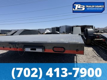 8.5x20 Lamar CC Wide Body w/ Drive Over Fenders Flatbed Car Hauler Trailer - 10K GVWR - Full Steel Floor