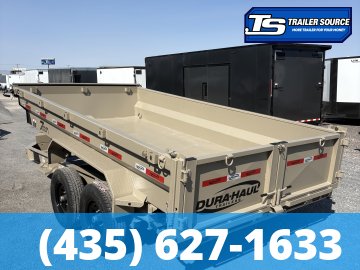 7x14 Dura-Haul DRL Telescopic Dump Trailer - 14K GVWR - 7 Gauge Floor