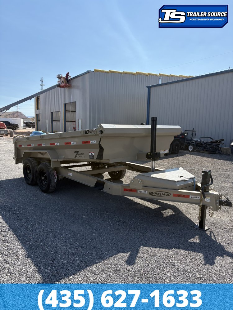 7x14 Dura-Haul DRL Telescopic Dump Trailer - 14K GVWR - 7 Gauge Floor