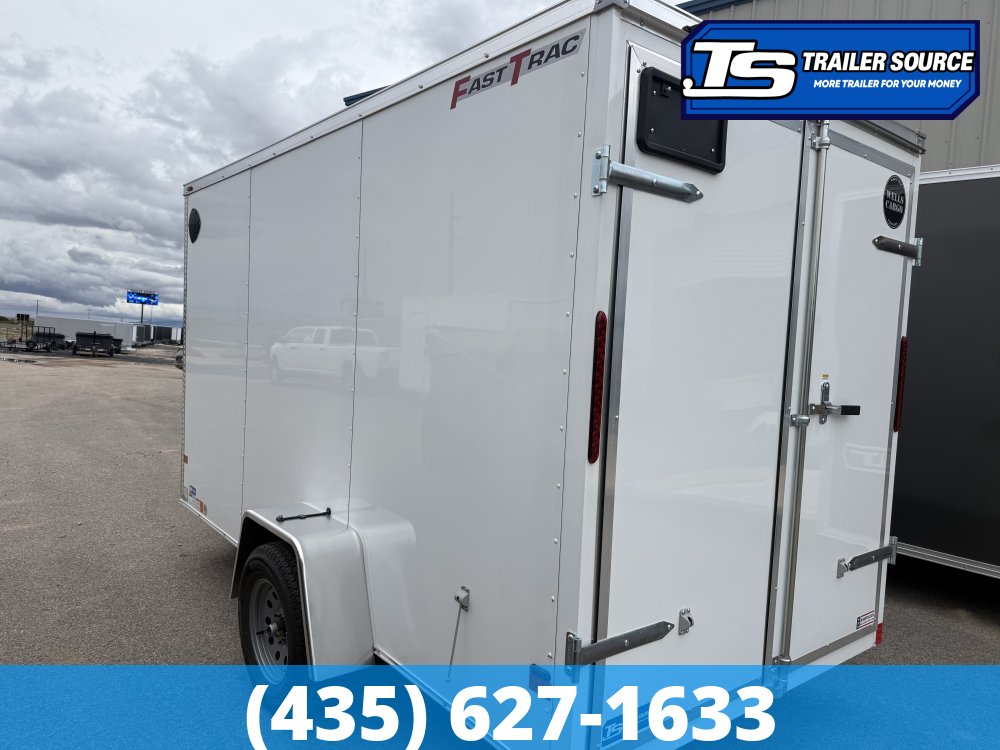 6x12 Wells Cargo FastTrac Enclosed Cargo Trailer - 6'6" Interior - 3.5K GVWR - Barn Doors