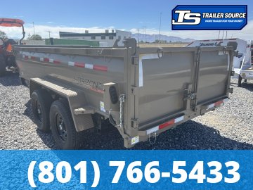 7x14 Horizon LZ7 Dump Trailer - 14K GVWR - 2 Tone Color, Telescopic