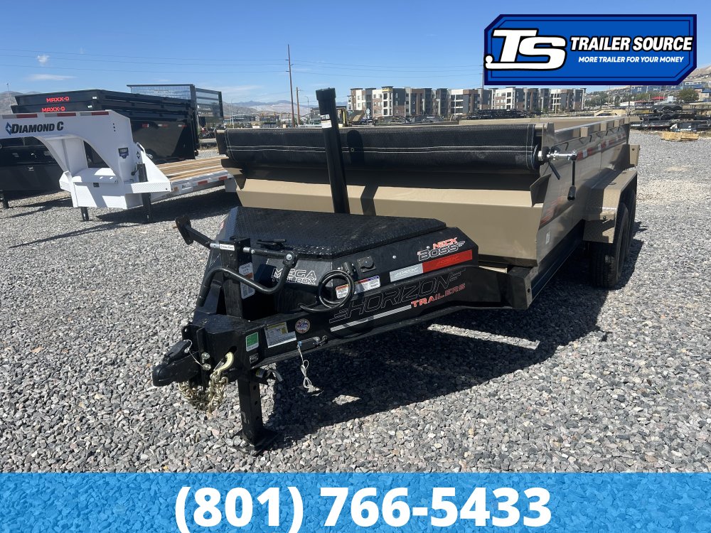 7x14 Horizon LZ7 Dump Trailer - 14K GVWR - 2 Tone Color, Telescopic