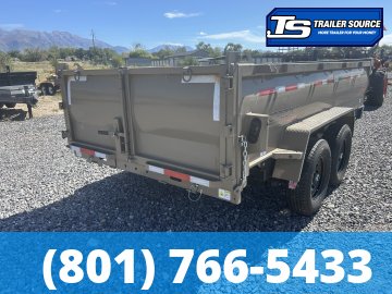 7x14 Horizon LZ7 Dump Trailer - 14K GVWR - 2 Tone Color, Telescopic