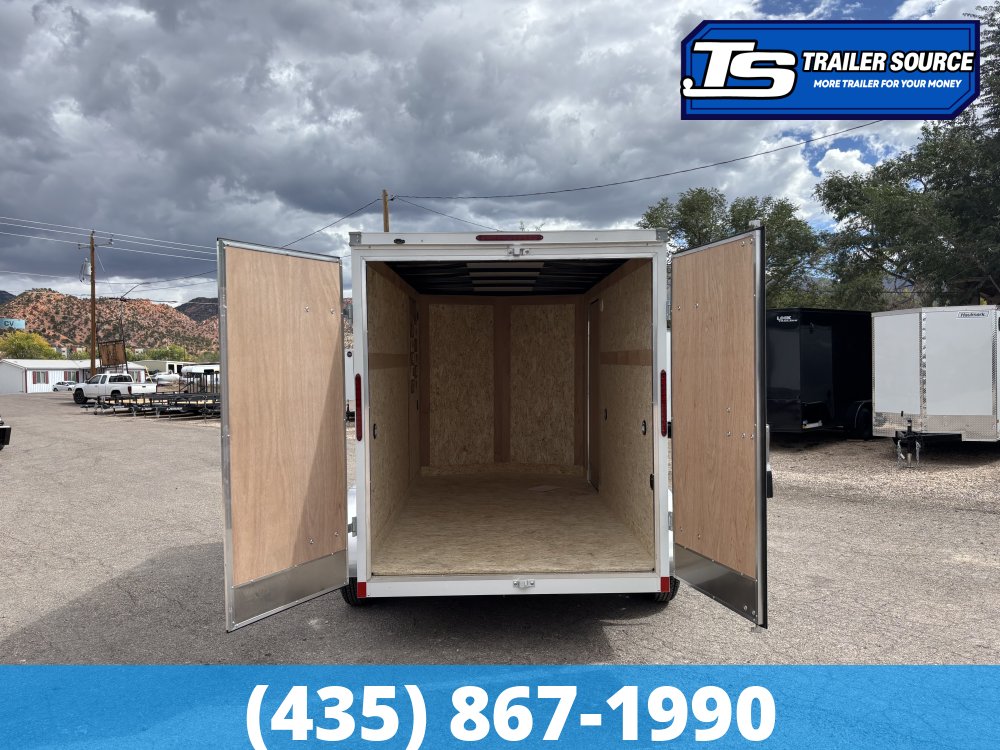 6x12 Haulmark Passport Enclosed Cargo Trailer - 6'6" Interior - 7K GVWR - .080 PolyCor, Barn Doors