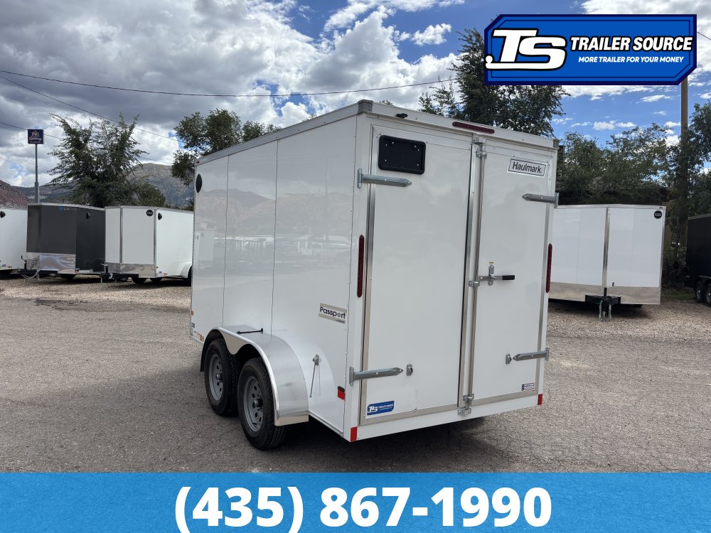 6x12 Haulmark Passport Enclosed Cargo Trailer - 6'6" Interior - 7K GVWR - .080 PolyCor, Barn Doors