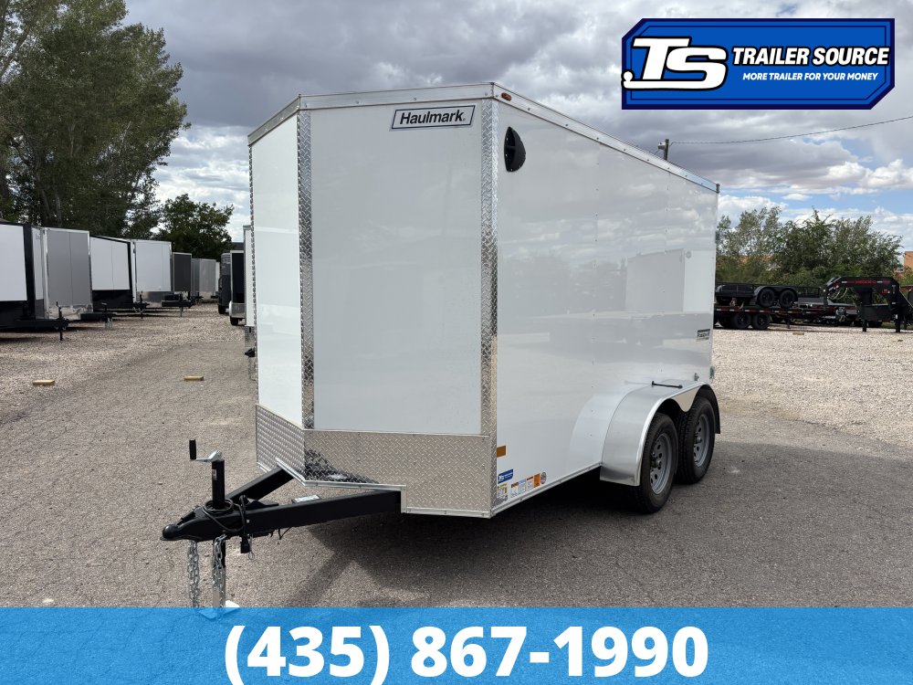 6x12 Haulmark Passport Enclosed Cargo Trailer - 6'6" Interior - 7K GVWR - .080 PolyCor, Barn Doors