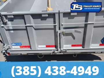 7x14 Diamond C LPT 207 Dump Trailer - 32" Sides - 15.5K GVWR - 14 Ply Tires, Hydraulic Jack(s), Long Arm Tarp