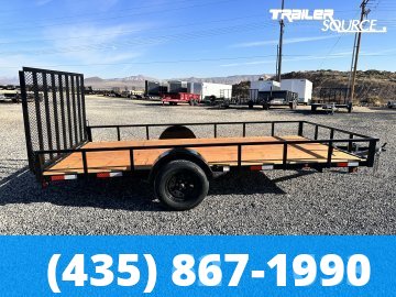 7x14 Titan Premium Series Single Axle Utility