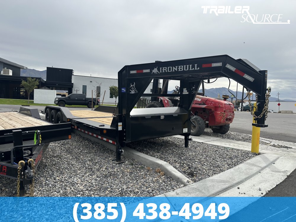 8.5x24 Iron Bull TLG Gooseneck 21K Power Tilt