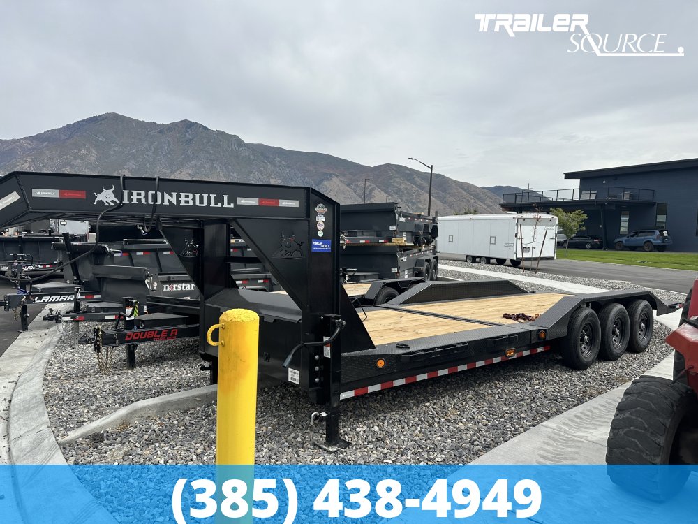 8.5x24 Iron Bull TLG Gooseneck 21K Power Tilt