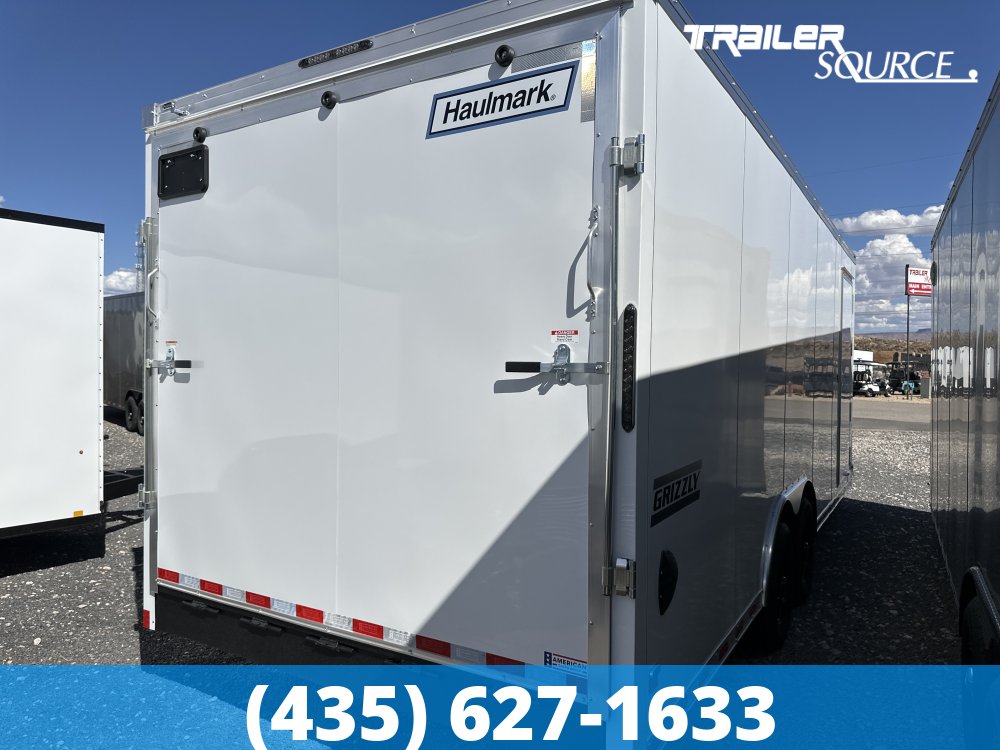 8.5x22 Haulmark Grizzly HD Commericial Duty 7'6" Interior 14K Tandem Axle Enclosed Cargo