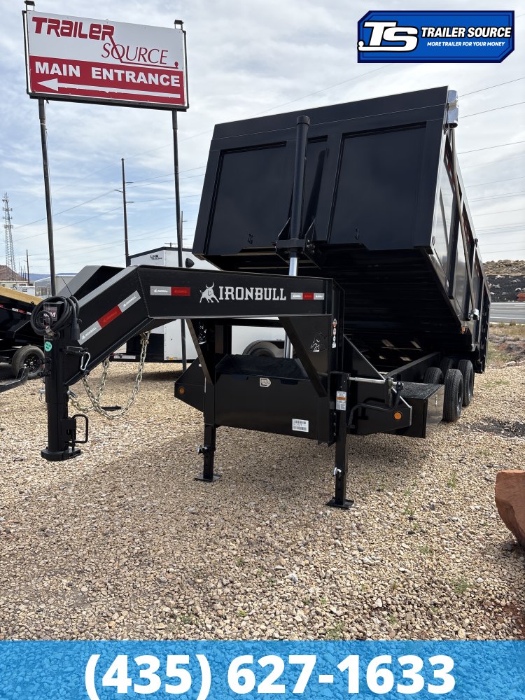 8.5x20 Iron Bull DMG (Frankendump) Gooseneck Tandem Dual Dump