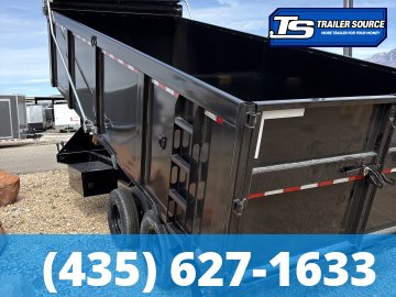8.5x20 Iron Bull DMG (Frankendump) Gooseneck Tandem Dual Dump Trailer - 48" Sides - 25K GVWR - Electric Tarp, HDSS (Hutch) Suspension, Telescopic