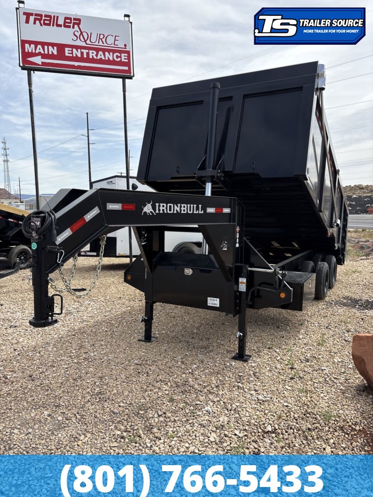 8.5x20 Iron Bull DMG (Frankendump) Gooseneck Tandem Dual Dump