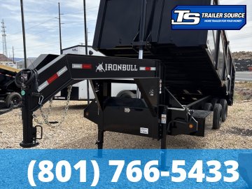 8.5x20 Iron Bull DMG (Frankendump) Gooseneck Tandem Dual Dump