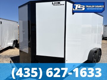 7x16 Look ST DLX Enclosed Cargo Trailer - 7'0" Interior - 7K GVWR - .080 PolyCor, Alloy Wheels, Black Out Package