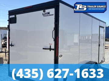 7x16 Look ST DLX Enclosed Cargo Trailer - 7'0" Interior - 7K GVWR - .080 PolyCor, Alloy Wheels, Black Out Package