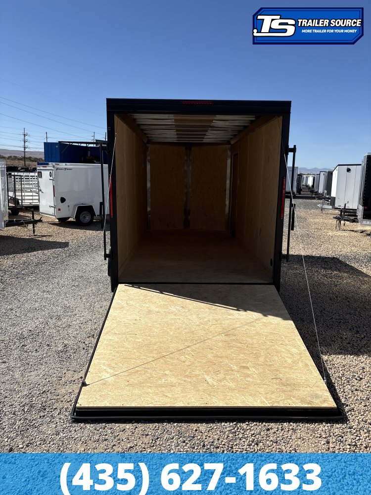 7x16 Look ST DLX Enclosed Cargo Trailer - 7'0" Interior - 7K GVWR - .080 PolyCor, Alloy Wheels, Black Out Package